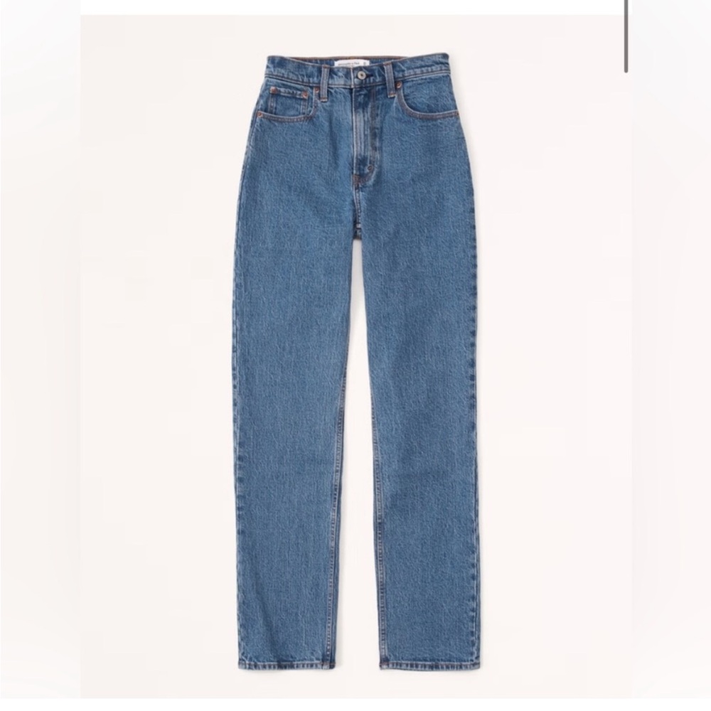 NWT- Abercrombie and fitch 90s mid rise curve love straight jeans